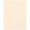 PA Paper Accents Smooth Cardstock 8.5" x 11" Cream, 80lb colored cardstock paper for card making, scrapbooking, printing, quilling and crafts, 25 piece pack